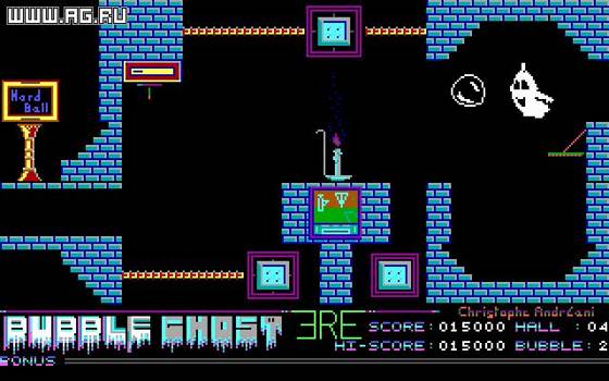 Screenshot of Bubble Ghost from RAWG