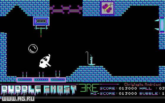 Screenshot of Bubble Ghost from RAWG