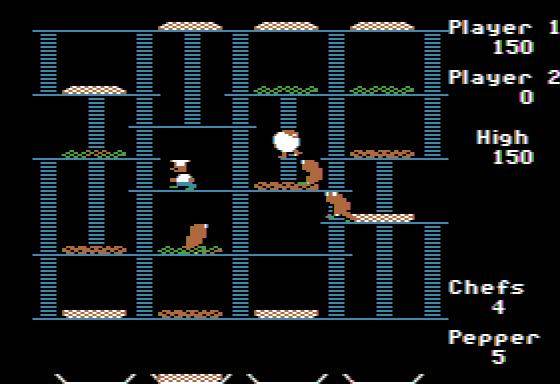 Screenshot of BurgerTime (1982) from RAWG