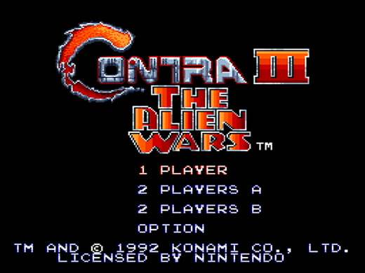 Screenshot of Contra III: The Alien Wars from RAWG