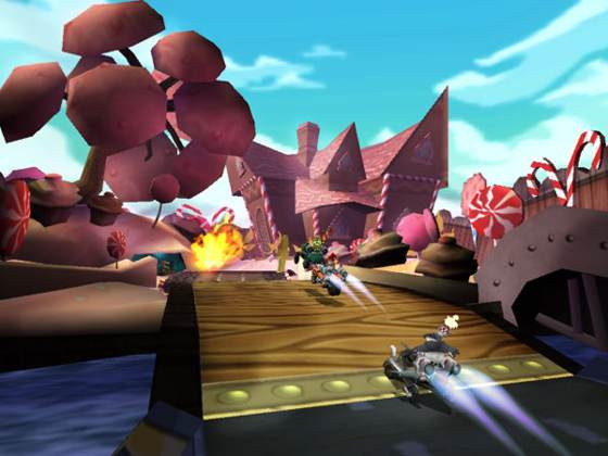 Screenshot of Crash Tag Team Racing from RAWG
