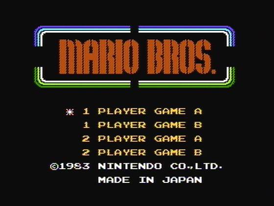 Screenshot of Mario Bros. from RAWG