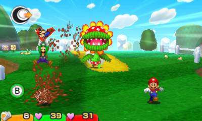 Screenshot of Mario & Luigi: Paper Jam from RAWG