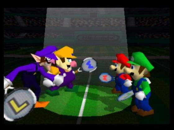Screenshot of Mario Tennis (2000) from RAWG