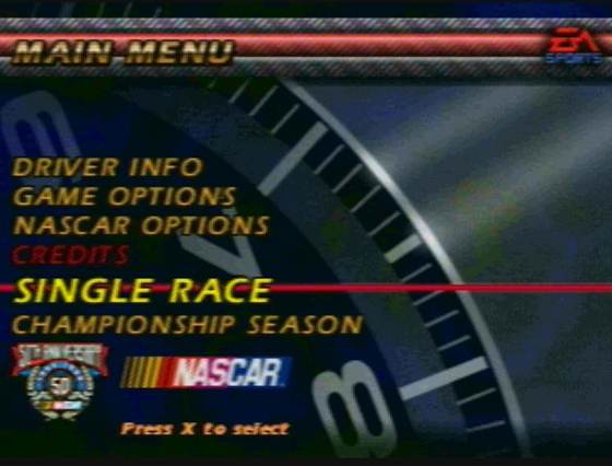 Screenshot of NASCAR 99 from RAWG