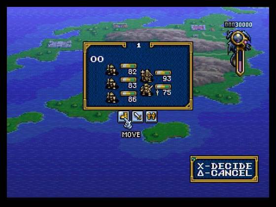 Screenshot of Ogre Battle: The March of the Black Queen from RAWG