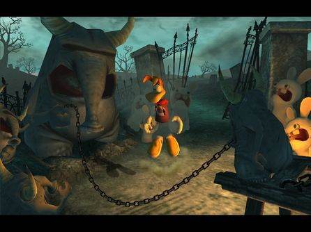 Screenshot of Rayman Raving Rabbids from RAWG