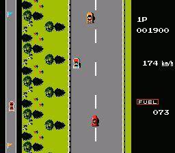 Screenshot of Road Fighter from RAWG