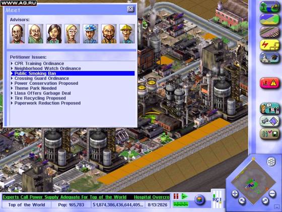 Screenshot of SimCity 3000 from RAWG