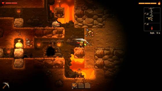Screenshot of SteamWorld Dig from RAWG