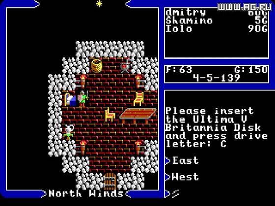 Screenshot of Ultima V: Warriors of Destiny from RAWG